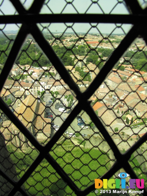 SX28318 View through window La Cite, Carcassone